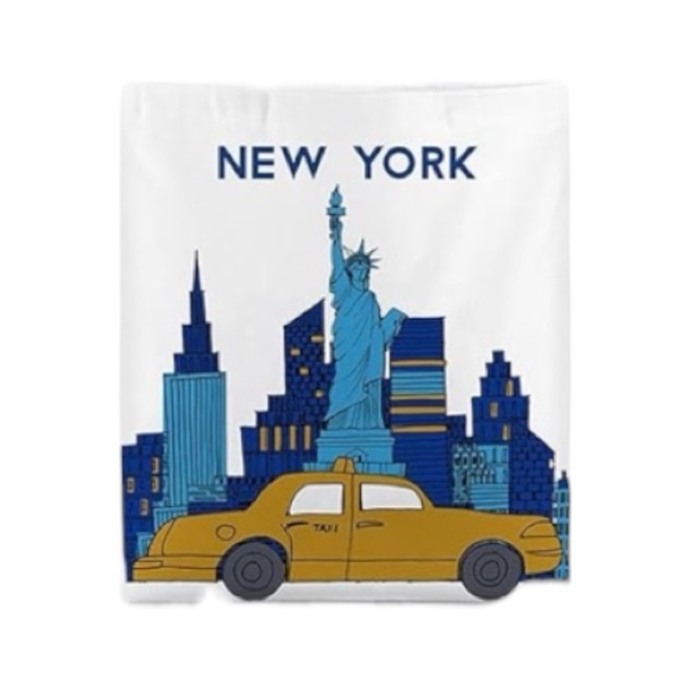 New York Themed Tote With Yellow Taxi (Filled With Souvenirs & More) New